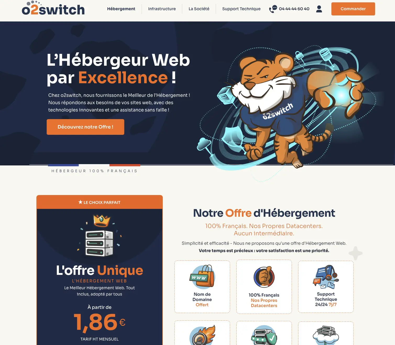 Création d&rsquo;un compte O2Switch