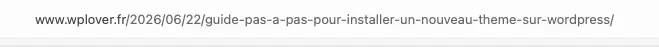 1 permalien adresse actuelle d'un article