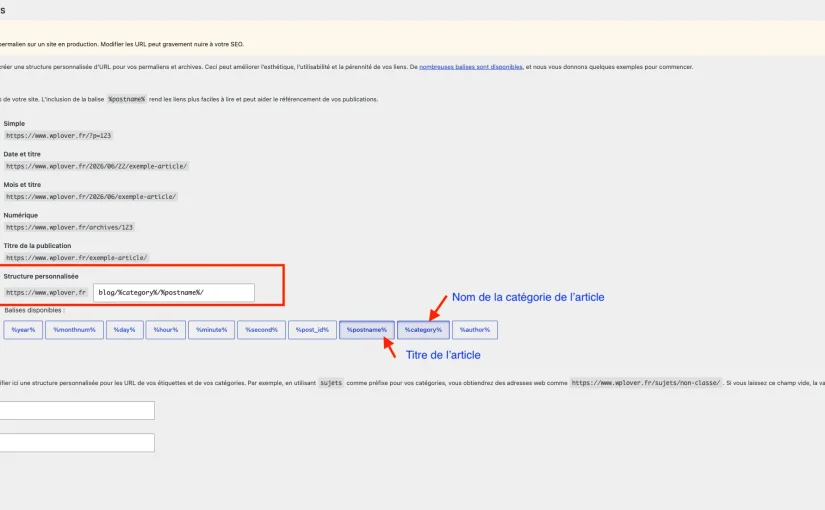 Comment changer ses permaliens WordPress (pour un SEO puissant et propre)